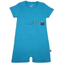 Load image into Gallery viewer, DERIN Bodysuit/Onesie with Hidden Abdominal Access for G-Tube Use (8-15 Years) Blue
