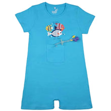 Load image into Gallery viewer, DERIN Bodysuit/Onesie with Hidden Abdominal Access for G-Tube Use (1-9 Years) Fish